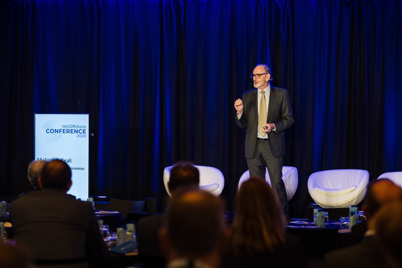 Steve Simpson delivering a keynote at an international safety conference