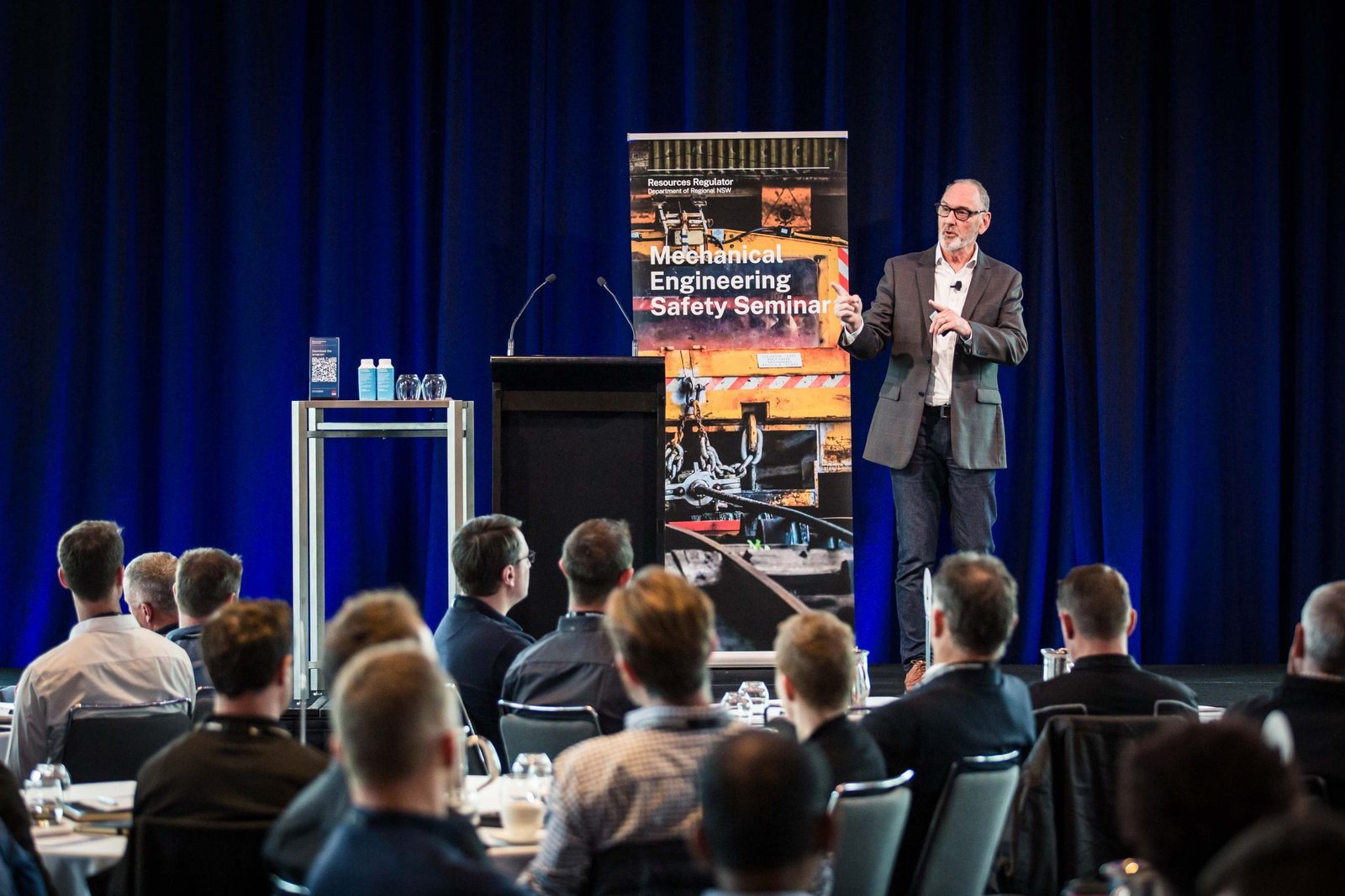 Steve Simpson presenting at the Mechanical Engineering Safety Seminar